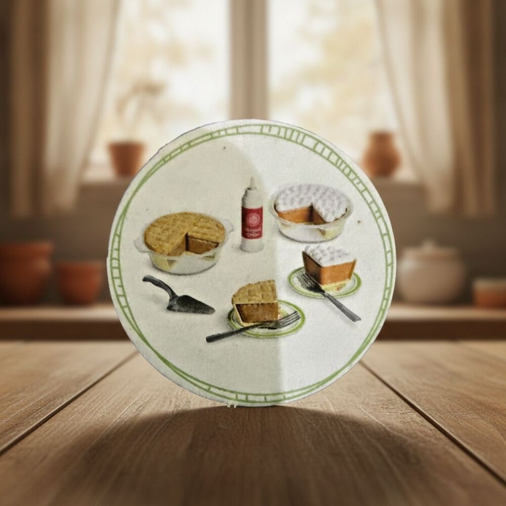 American Girl Pie Baking Set Food White Cream Pumpkin Apple Pie Truly Me